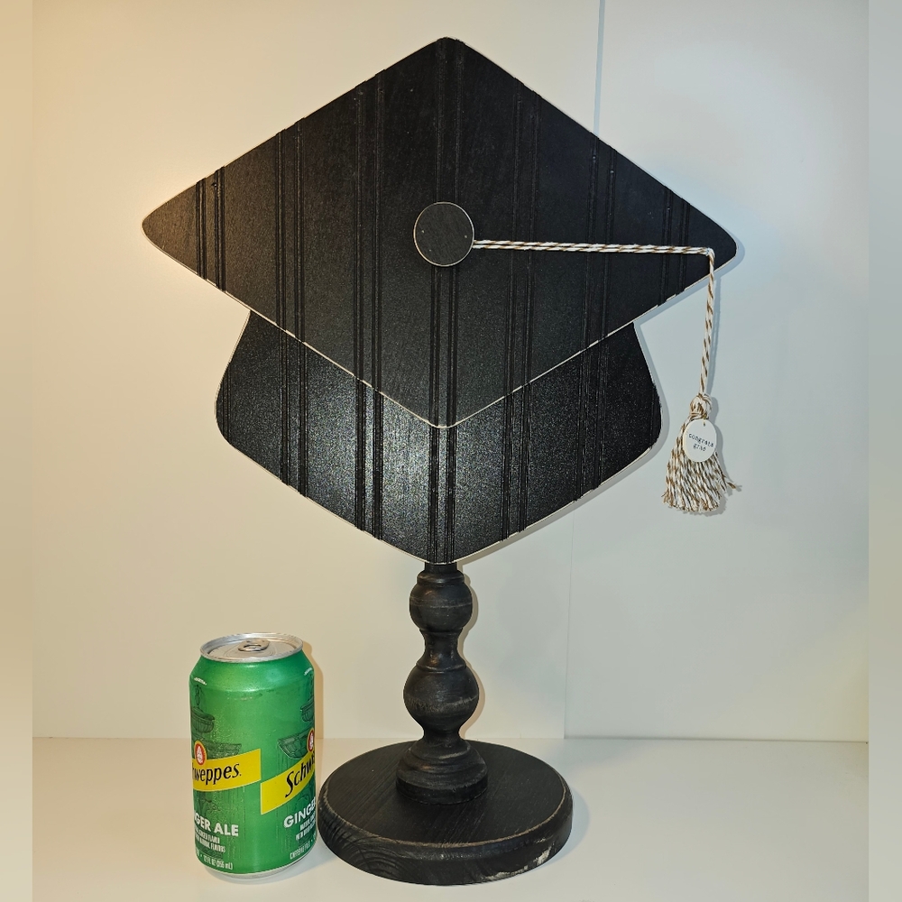 Glory Haus Black Wood Graduation Cap Accent Decor - Picture 3 of 9